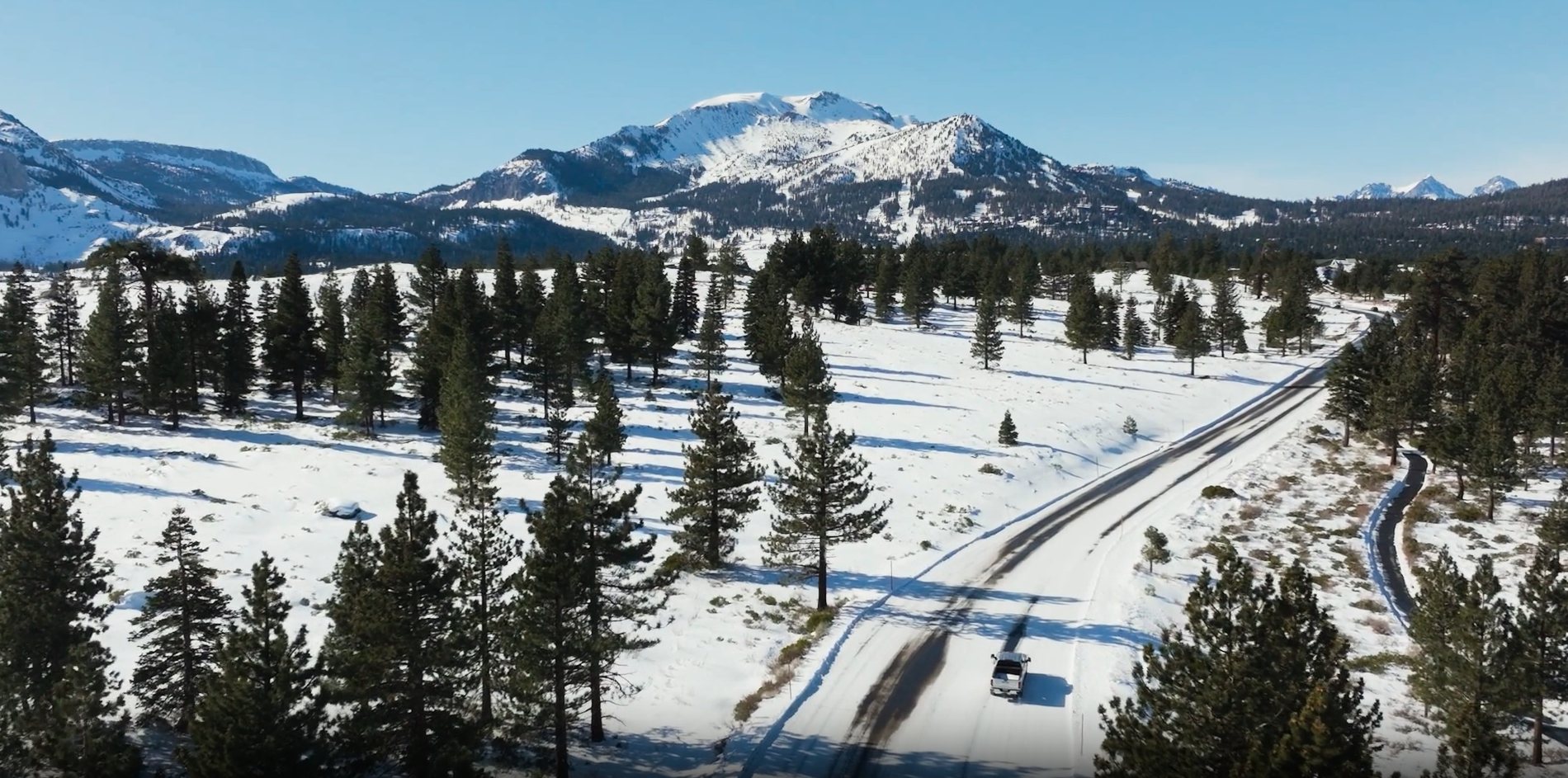 Driving to Mammoth Lakes